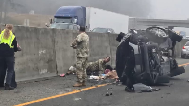 A group of service members is being credited with saving two girls after investigators say...