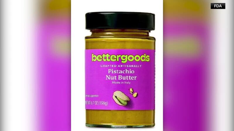 Bettergoods Pistachio Nut Butter recalled for possible salmonella contamination.