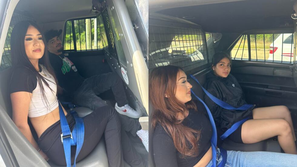 IZQUIERDA: Maria Ramirez y Joaquin Hargraves DERECHA: Ashley Escobar y Yorleni Escobar