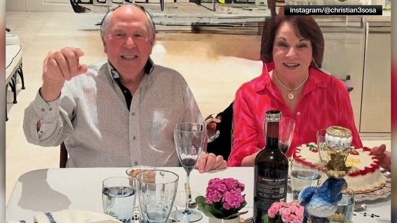Mario and Lily Lamar and their two grandchildren, Christian Sosa and Sophie Sosa, were flying...