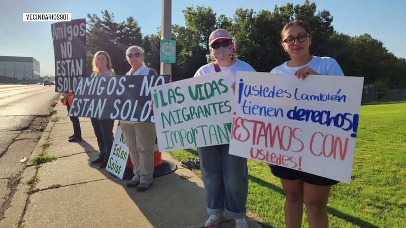 Memphis activists gather at airport to protest ICE ‘shuffle flights’